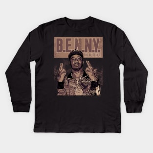 Benny the Butcher // Rapper Kids Long Sleeve T-Shirt